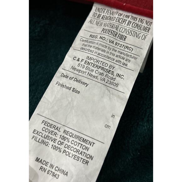 C&F Enterprises Inc Red Santa’s Little Helper 10”Pillow With Photo Insert Window - Picture 8 of 9